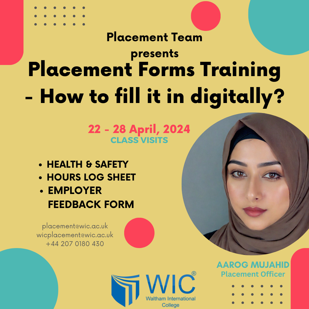 Placement Forms Training - How to fill it in digitally? - Birmingham Campus