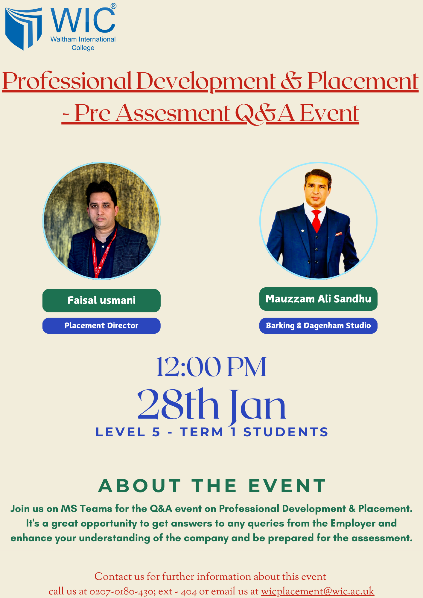 PDP Pre-Assessment Q & A Event